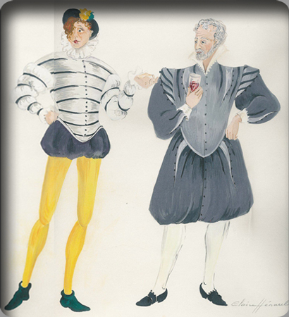 Costume Arbeau gris Costume Arbeau gris